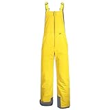 Generisch Winddichte Skihose für Jungen und Mädchen, isolierte Outdoor-Cargo-Snowboard-Salopette mit verstärkten Knien, Verstellbarer Taille und XL-Übergrößen erhältlich (Yellow, 8-10 Years)