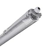 proventa LED Feuchtraumleuchte 18W 120 cm – IP65 – 2160 Lumen neutralweiß 4000K – Perfekt für Werkstatt, Keller, Carport und Bad - Steckklemme - Kabelverschraubung bis NYM-J 3x2,5mm²