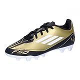 adidas Unisex F50 Club Messi Football Boots Flexible Ground Fußballschuhe, Gold/Footwear White/Carbon Black, 38 EU