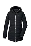 killtec Damen Steppparka/Parka mit Kapuze KOW 55 WMN QLTD PRK, schwarz, 46, 41809-000