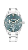 Tommy Hilfiger Multi Zifferblatt Quarz Uhr für Damen mit Silbernes Edelstahlarmband - 1782745