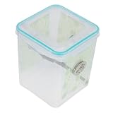 MOTHNUR Reptilien Fütterungsbox Kunststoff Holz Terrarium mit Luftlöchern Tragbar für Spinnen Gottesanbeterin Kleine Insekten Zuchtbehälter Transparent Beobachtung Zuhause Büro