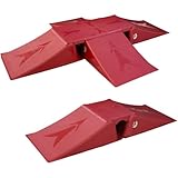 Best Sporting Rampen Set für Skateboard, Rollschuhe, Sprung Rampe Inliner, Verschiedene Versionen für Kinder und Jugendliche zum Springen und auch für RC Cars geeignet (8-teilig)