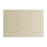 Klarstein Victoria Induktionskochfeld - 77cm, 5 Zonen & Flexzonen, 11500W Boost, Retro Design, Slider Touch, Timer, Kindersicherung, Restwärmeanzeige, Einbau Kochfeld Induktion