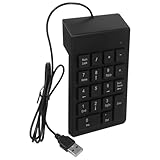 Angoily Ziffernblöcke Nummernblock Tastatur USB Nummernblock Kabelgebundene Tastatur Nummer Für Laptop Nummernblock Für Laptop USB Kabelgebunden 19 Tasten USB Tastaturblock Tragbare