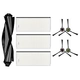 UTTASU Ersatzteil-Set für Ecovacs Deebot OZMO U2 DGN22, Hauptbürste Seitenbürsten Filter, 3-in-1 Wartungskit für gründliche Teppichreinigung