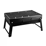 Nakloe Tragbarer Grill - Kohlegrill - Tragbarer Kohlegrill - BBQ - Mini-Grill - mit Griff und leicht zu transportieren - 39 x 30 x 21 cm