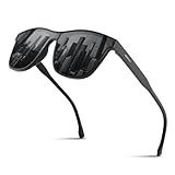 gesruny ㅤ Polarisiert-Sonnenbrille-Herren-Damen-Sonnenbrillen-Unisex-Schwarz-UV400-Retro-Vintage-Klassisch-Golf-Fahren-Angeln-Reisebrille-Outdoor-Sportarten,grey