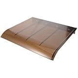 WOONEKY Wandmontierter Regenschutz für Briefkasten aus Transparentem Kunststoff Wetterfeste Dachplatte mit Schutzbarriere für Außenbereich und Wandkasten