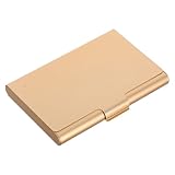 DIYEAH Visitenkartenbox Aus Aluminiumlegierung Visitenkartenetui Für Damen Metall Kartenschutz Modernes Kartenetui Executive Kartenetui Visitenkartenhalter Visitenkartenetuis Aus