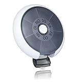 Kafeiya Pillendose,Tragbare 7 Tage Pillendose,Rund Pillendose Medikamentenbox Klein Tablettenspender,Rotierende Pillendose,Aufbewahrung,Schwarz