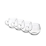 4er Set Bowleglas Bowletasse Bowlegläser Serve Transparent