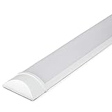 HOFTRONIC - 1er Pack LED Lichtleiste 150cm 50W Integrierte Röhrenlampe 6400K Kaltweiß 6000lm Super Hell 30000h LED Langfeldleuchte 1500x74x25mm (LxBxH) Deckenleuchten garagenbeleuchtung