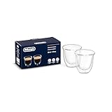 Delonghi 5513214591 Thermo-Espressogläser, 2er-Set Espresso durchsichtig