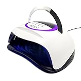SAVILAND 300 W Leistungsstarke U V Nagellampe: Super Schnelle Aushärtung U V Licht für Gel-Nägel mit 72 Perlen 4 Timer Dual Lichtquellen Smart Sensor LED Nagellampe für Gel X Nail Salon Professional