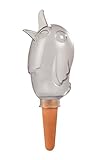 Scheurich Bördy M, Waterreserve Wasserspender aus Kunststoff und Tonkegel, Transparent, 20 cm hoch, 0,22 l Vol.