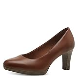 Tamaris Damen Klassische Pumps, Frauen Absatzschuhe,TOUCHit-Fußbett,stöckelschuhe,Businessschuhe,Office,elegant,Absatzschuhe,Cognac,37 EU