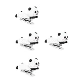 Lurrose 4 Stück Panda Heftgeräte Heftgeräte Für Das Klassenzimmer Schreibtischzubehör Heftgerät Süßes Heftgerät Heftgeräte Für Den Schreibtisch Kleines Cartoon Heftgerät