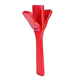 Professionelle Kastagnetten, 7,5 × 1,7 × 1,5 Zoll Holzkastagnette mit langem Griff, musikalische pädagogische Percussion-Klöppel, pädagogische musikalische Percussion