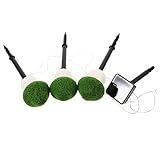 POPETPOP 1 Satz Pilz-Rasenlicht Pavillon Solarleuchten im Freien Tiki solar gartenbeleuchtung gartenlampe solar solarleuchten für außen Solariko-Lampen solare Wegebeleuchtung pp Light Green