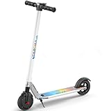 Caroma E Scooter Kinder von 6-14 Jahren, 250W Motor, Reichweite 25 km, Faltbarer E Roller Kinder, 3-Gang-Modus, LED Display, Brems & Stoßdämpfer, Solide große Reifen, Max. Belastung 120 kg (W_PAT1)