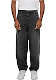 Urban Classics Herren Jeans Heavy Ounce Baggy Fit Jeans, Loose Fit Jeans für Männer, Weites Bein, Stone washed, erhältlich in verschiedenen Farben, Größen 28-38