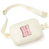 Parima Gürteltasche für Frauen Damen - Gürteltasche Bauchtasche Umhängetasche für Frauen Mutter Momo, Nylon Gürteltasche Bauchtasche Mit Initiale H, Personalisierte Geschenke für Frauen Damen