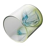 KICHOUSE Hochborosilikat Glas Whiskybecher 250ml Farbiges Trinkglas Multifunktional für Zuhause Bier und Cocktailglas Geschenkidee