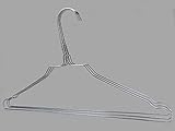 RSR Hangers Kleiderbügel 50 Stück Silber Drahtbügel aus Metall Drahtkleiderbügel Metallkleiderbügel Metall Hosenbügel Hemdenbügel Blusenbügel verzinkt Stärke 2,2 mm hochwertig verzinkt 40 cm