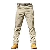 Cargohose Herren Stretch Baggy Arbeitshose | Herren Taktische Hose wasserdichte Outdoorhose Trainingshose | Einfarbig Bequeme Sweatpants Wanderhose Classic Softshellhose Jogginghose Jagdhose