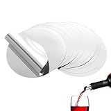 50 Stück Wein Ausgießer, Weinausgießer Plättchen, Weineinschenker, Einschenkhilfe, Wiederverwendbare Tropffreie Weinausgießer Plättchen, Für Weinflaschen Party Geburtstag Hochzeit