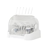 Generisch Aufbewahrungsbox Flaschen Baby - Babyflaschen Trockenständer Mit Abnehmbarer Tropfschale Und Staubdichte Abdeckung - Langlebige Wäscheständer Für Flaschen, Sauger, Tassen, Pumpe