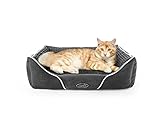Pecute Hundebett Kleine Hunde, Rechteck Weicher Hundekissen für Katze, Plüscher Luxuriöser Hundekorb Katzenbett, Abnehmbare Hundematte, Maschinewaschbare Hundesofa, Hundecouch Dog Bed S 50*43 cm