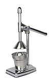 Steinmann Original Saftpresse - hochwertige Zitruspresse mit Hebel aus Edelstahl inkl. Presskegel und Auffangbecher 325ml