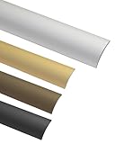 Gedotec Übergangsprofil Laminat - Vinyl Übergangs-Schiene selbstklebend Bodenprofil gewölbt | MADE IN GERMANY | Alu Silber eloxiert | Profil 30 x 1000 mm | 1 Stück - Ausgleichsprofil Aluminium
