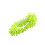 15-teiliges Set Chenille-Mopp-Hausschuhe, Fußsocken, Multifunktions-Bodenreiniger, Schuhüberzüge, Haushaltsreinigungswerkzeuge FüR Bodenwischer(Green)