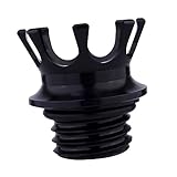 CHILDWEET Tankdeckel Luft Ölauffangwanne Spender Kraftstoffe Kraftstoffanzeige Auto kuhltsche kraftstofftank unikal uniqone Krone Zubehör für Motorradtanks Tankabdeckung für Motorräder Black