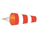 Windsäcke für den Garten,Windsack für Draußen,Windrichtungsanzeiger in Rot-Weiß,Windsack Oxford-Stoff Wetterfeste Wind Socke Tasche zur Windmessung,Hängende Dekoration,Windsack Flagge für Draußen