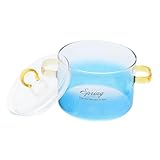 MAGICLULU Kochtöpfe Mit Deckel Nudelkochtopf Milchtopf Klarer Simmertopf Für Herd Klare Kochtöpfe Suppentopf Großer Topf Instant-nudeltopf Küchenzubehör Pfannen Mit Deckel Hohes Borosilikat