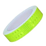 Generisch Reflexfolie - Hochsichtbare Wasserdichte Streifen,2.4 cm x 5 m Sicherheits Punkt Reflektierendes Band | Für Fahrzeuge Anhänger Fahrräder Autos Taschen Kleidung Helme Im Freien Nacht