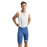 SIROKO - Fahrrad-Trägerhose BX Umbrail - XL - Marineblau/Weiß