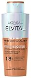 L'Oréal Paris Fiber Booster Anti-Haarverlust-Shampoo, Gegen Haarausfall, Für dichteres & stärkeres Haar, Stärkt Haarfasern, Weniger Haarbruch, Gegen Haarverlust, Elvital, 200 ml