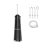 oryzom Kabellose Munddusche für optimale Zahn- & Mundpflege / 5 Modi / 200 ml Wassertank / IPX7 Wasserdicht/Munddusche für Zahnfleisch