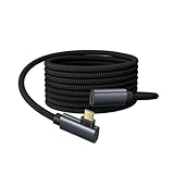 EUDOBEL 20Gbps USB C Verlängerung 1m, (USBC 3.2 Gen 2x2, Video 8K@30Hz, 4K@60Hz/144Hz, PD3.1 240W, Winkel 90 Grad) USB C Datenkabel Verlängerung für Thunderbolt 4, iPhone 17/16, Hub, Docking Station