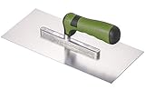 Colorus Profi Glättekelle 280 x 130 mm | Glättkelle Edelstahl rostfrei | Traufel mit 2K Soft Touch Griff | Spachtel Werkzeug Trockenbau Werkzeug | Glättspachtel Kelle Maurer Werkzeug