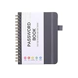 Passwortbuch – A6 Keeper Book | Passwort-Tagebuch, Notizbuch mit Hardcover, sicherer, sicherer Adress-Organizer, mit alphabetischen Tabs für Anmeldungen von Familie, Freunden, Kindern und Software