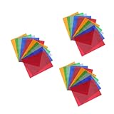 SHINEOFI 3 Sätze Einseitiger Dokumentensatz Farbige Ordner Für Dateien Klare Seitenschutzfolien Poly-ordner Dokumententasche A4 Dokumentenmappe Dokumentenorganisator Plastik 10 Stück * 3