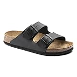 BIRKENSTOCK Sandale Arizona, Superlauf, Birko-Flor, schwarz, normal, Größe 45 1018222-45 (Pantolette Schuh Halbschuh Latsche Zweischnaller Berufsschuh Schuhe Birki Arizona Slipper Pantoffel)