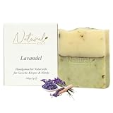 Natural Cilt Lavendel Seife - 100% Naturseife - ohne bedenkliche Inhaltsstoffe - Zertifiziert - Handgemacht - Duschseife für alle Hauttypen - Duschgel - Naturkosmetik