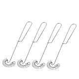 TOYANDONA 4 Stück Teiliges Edelstahl Handrührset mit Spiralbesen Manuelle Eierschläger Robustes Küchenzubehör für Backen und Kochen mit Praktischem Aufhängehaken Langlebig und Flexibel